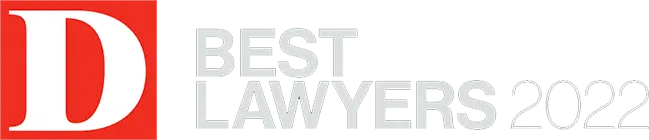 Graphic featuring "Best Lawyers" text next to 2022 and the Dallas Magazine logo