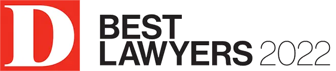 Graphic featuring "Best Lawyers" text next to 2022 and the Dallas Magazine logo