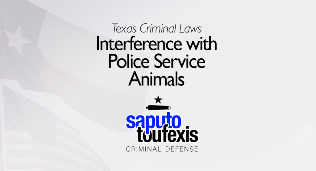 The Texas Interference with Police Service Animals Law