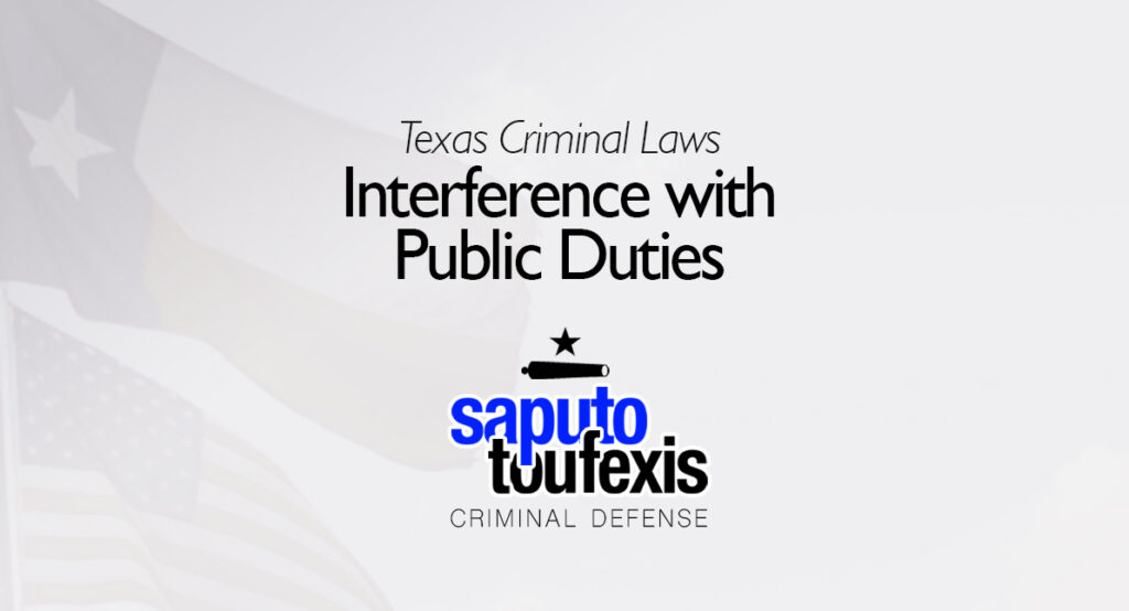 The texas interference with public duties law penal code 38 15