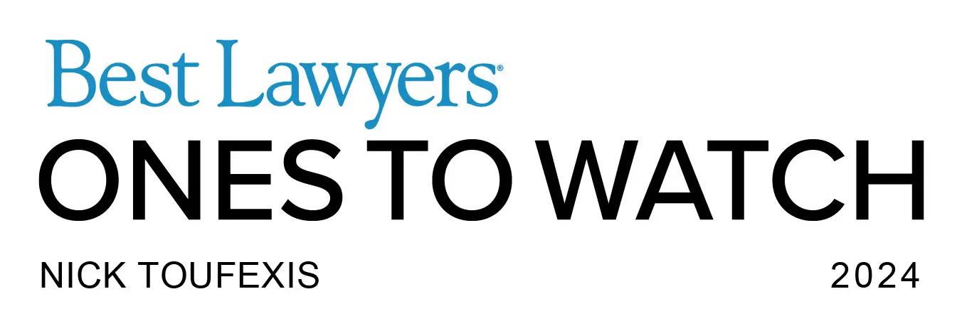 Nicholas Toufexis 2024 Best Lawyers "Ones to Watch" logo