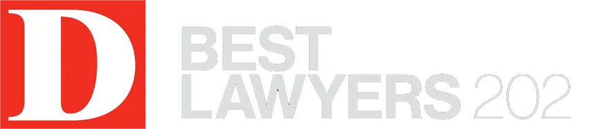 Large Dallas Magazine logo with Best Lawyers 2026 text to the right in light grey